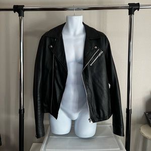 Topman Faux Leather Jacket Size Small
